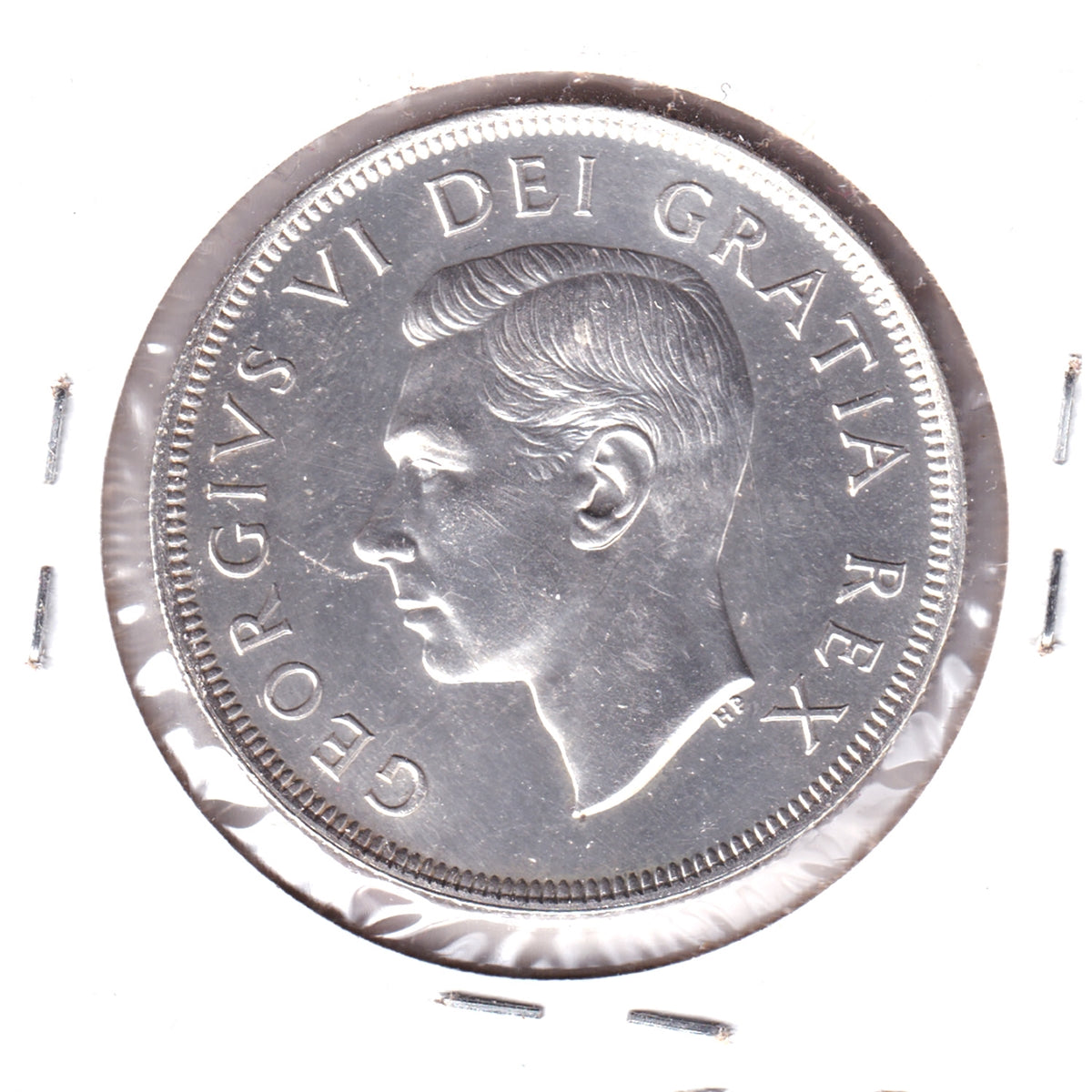 1949 Canada Dollar Almost Uncirculated (AU50) Scratched, cleaned, or impaired