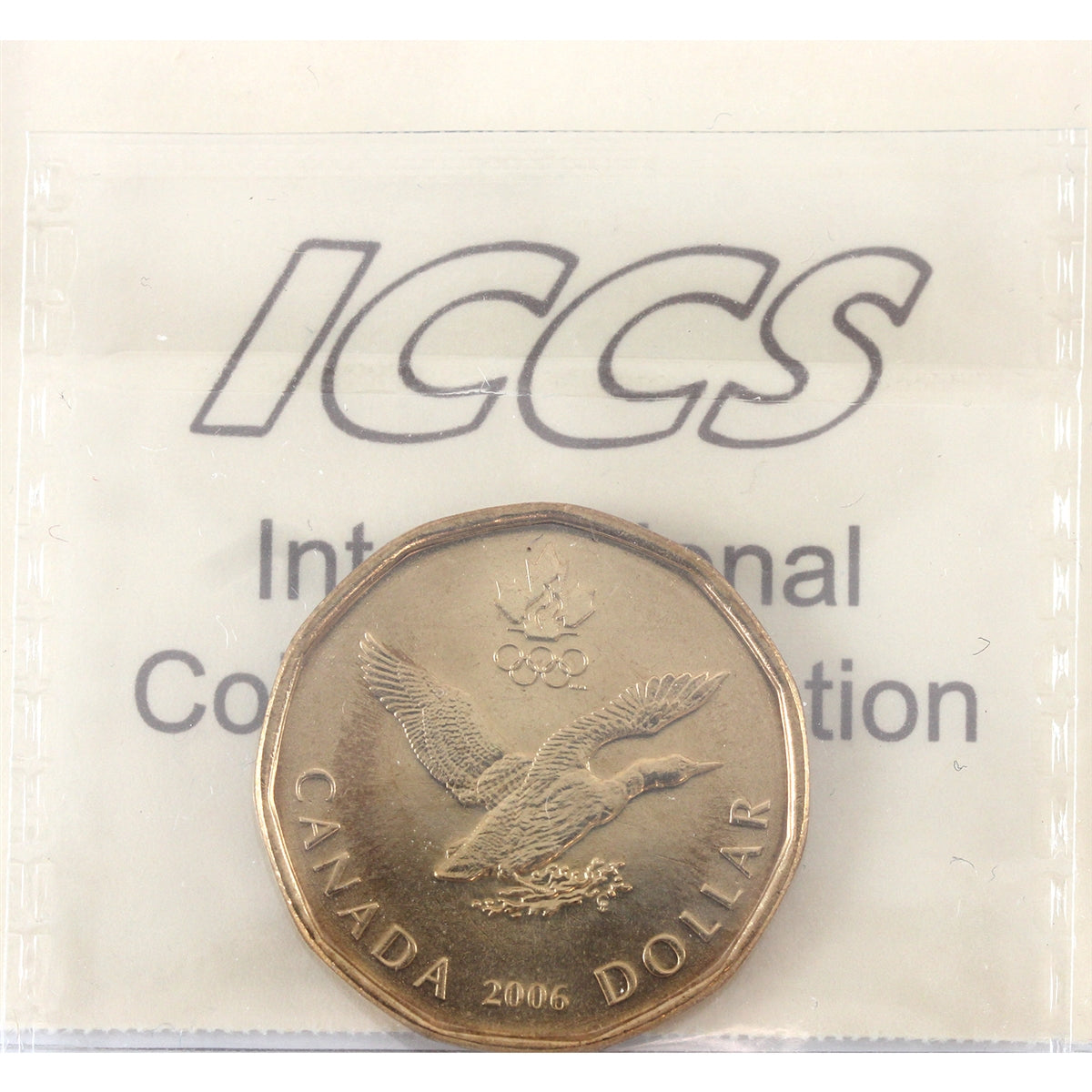 2006 Canada Olympic Loon Dollar ICCS Certified MS66