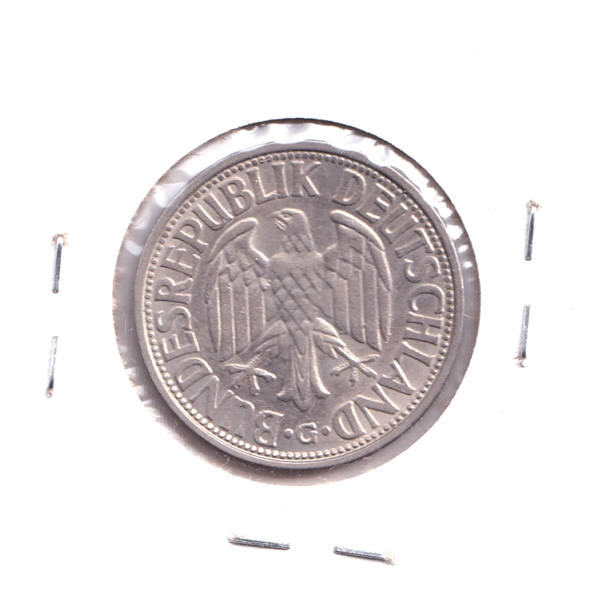 Germany 1951G 2 Mark, Unauthorized Restrike, AU50 - One year only, scarce mint mark