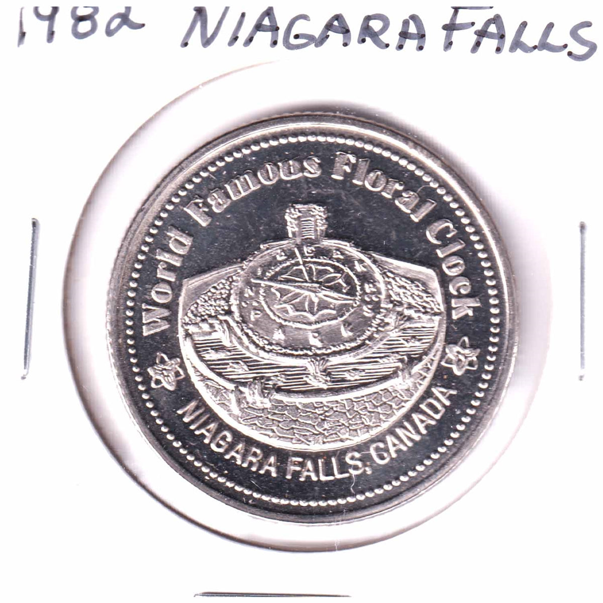 1982 Niagara Falls, ON, Trade Dollar Token: World Famous Floral Clock