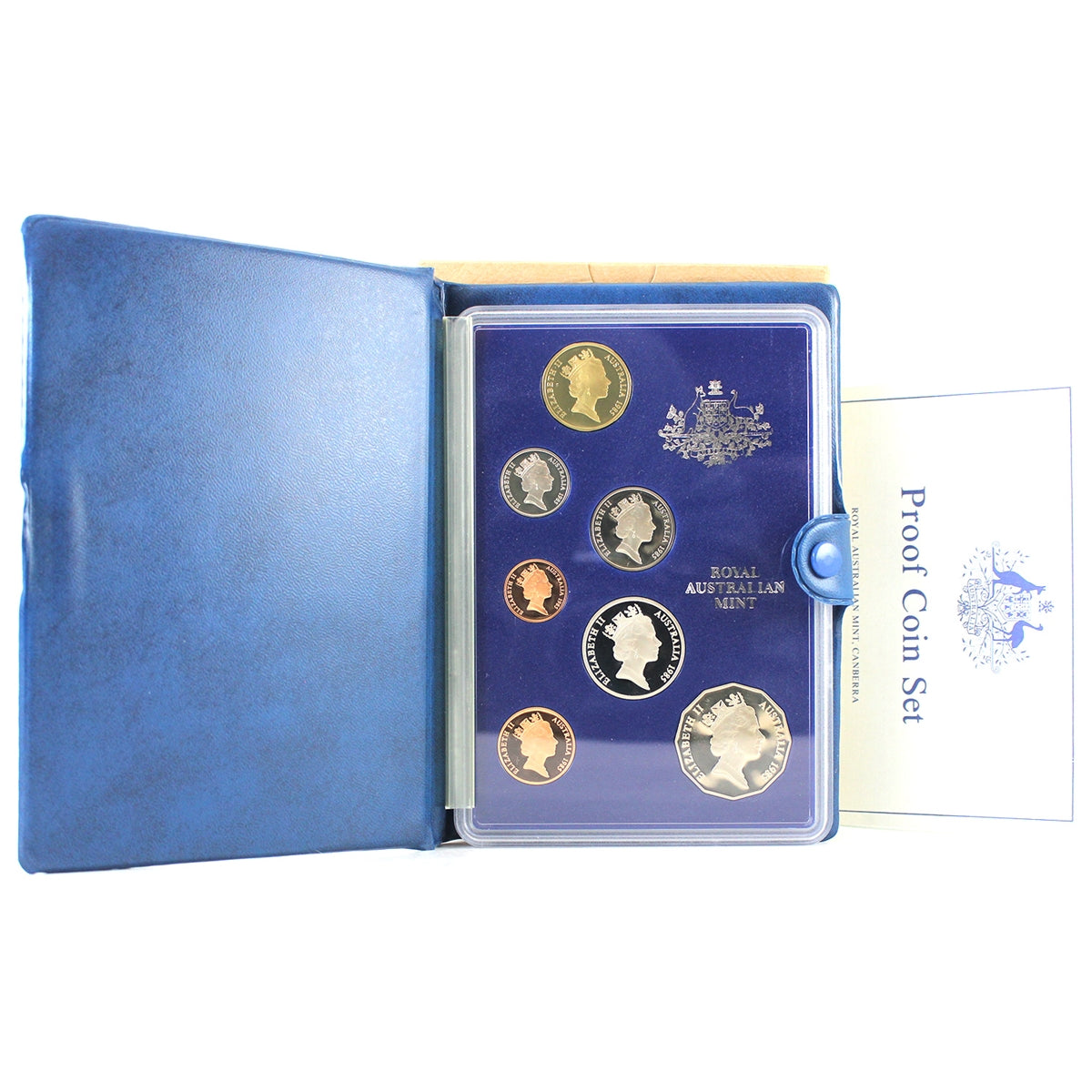 Australia 1985 7-coin Proof Set in Case & Sleeve (Some issues)