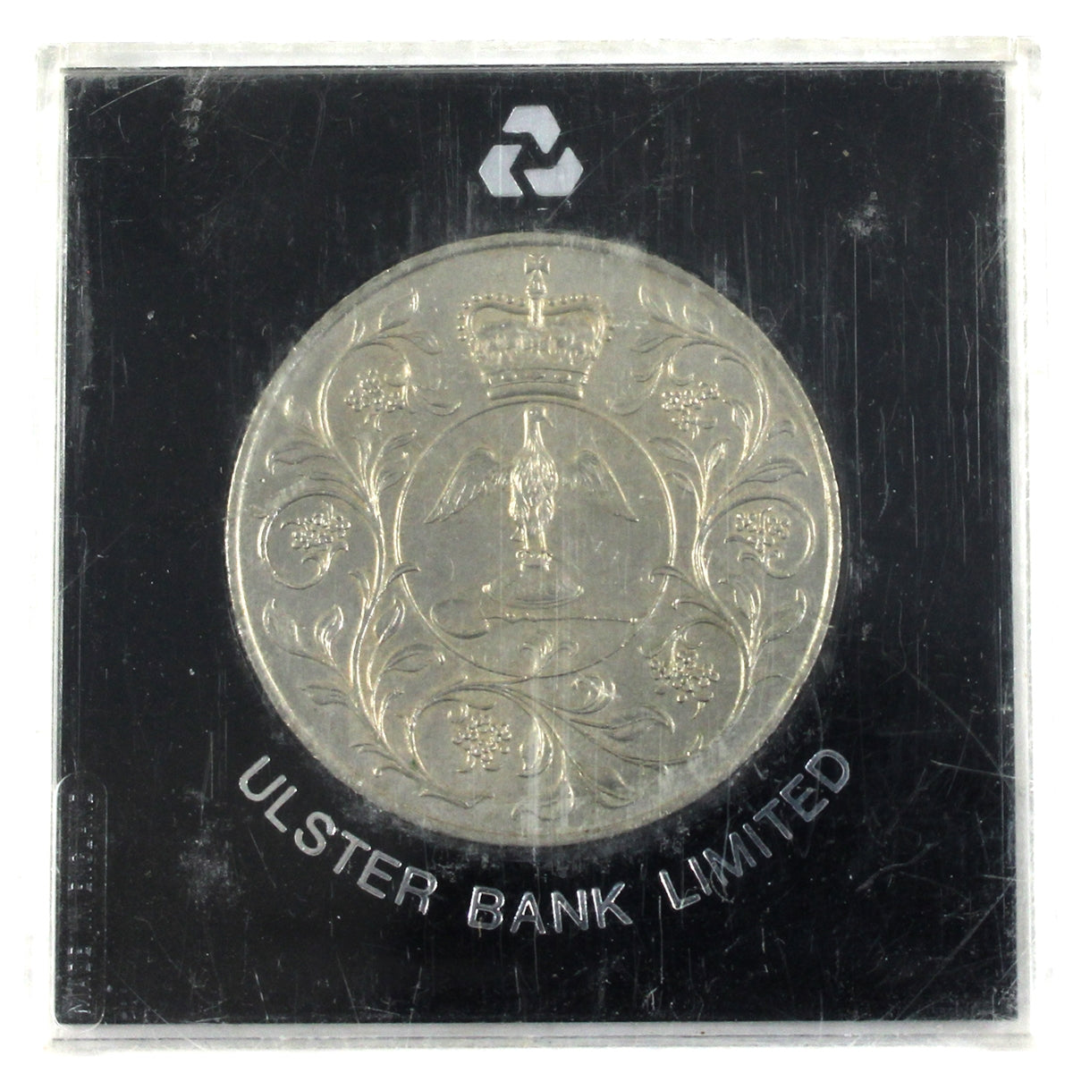Great Britain 1977 Queen Jubilee Silver Crown in Vintage Holder