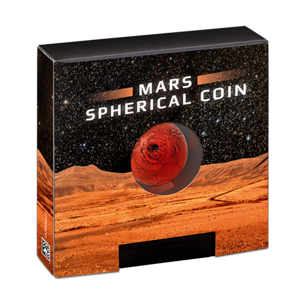 2021 Barbados $5 Mars 1oz .9999 Fine Silver Spherical Coin in Display (No Tax)