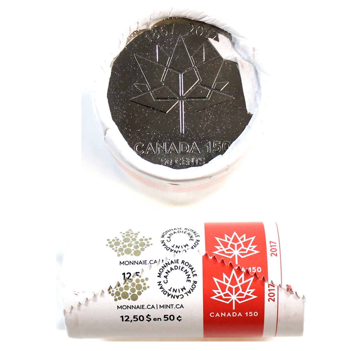 2017 Canada 150th 50-Cent Special Wrap Commemorative Roll of 25pcs