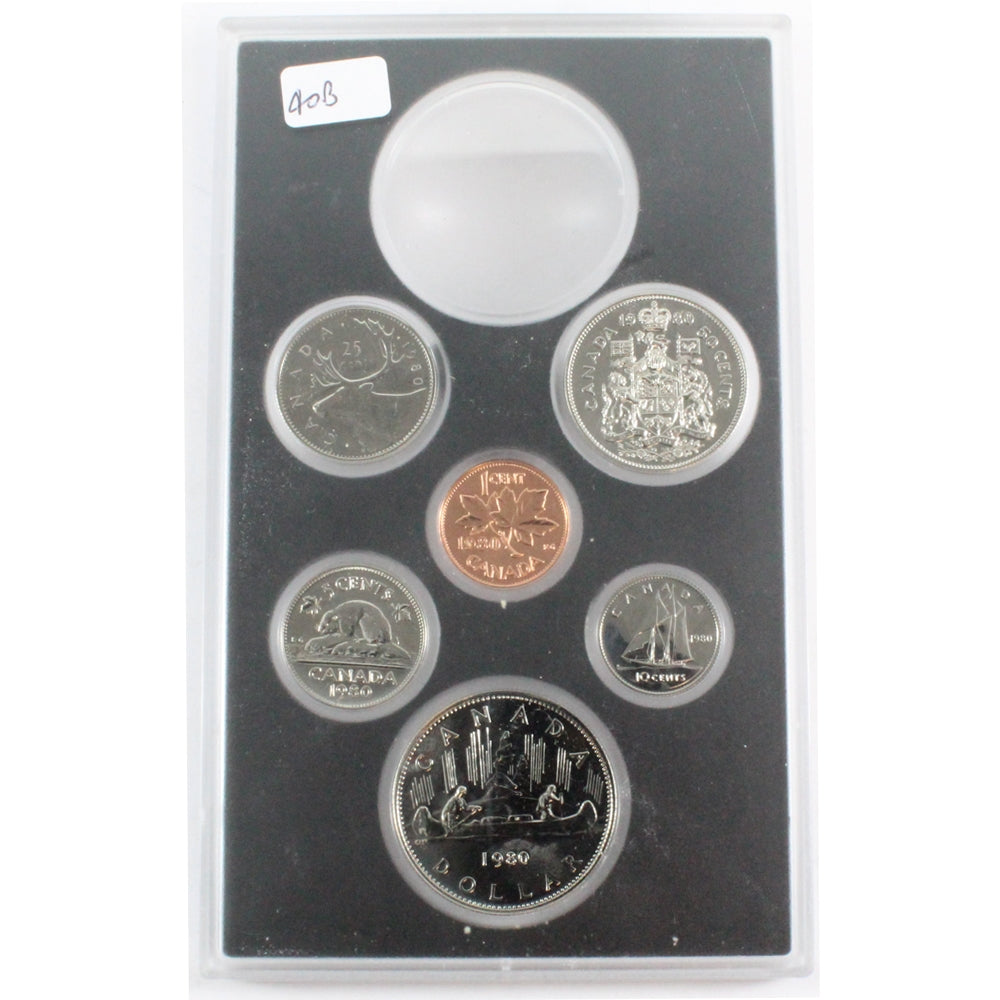 1980 Canada 6-coin Specimen Set Broken from the RCM Double Dollar Set
