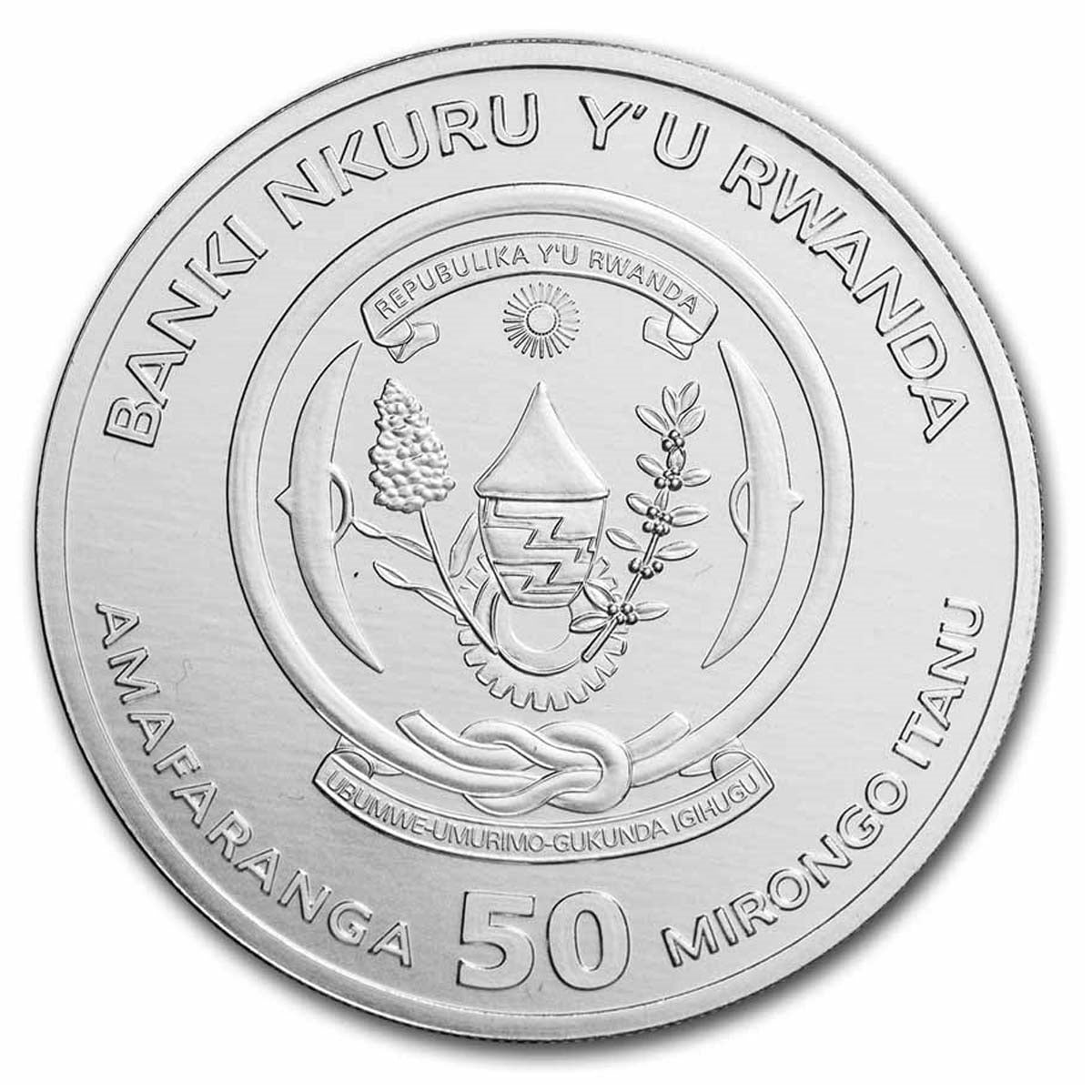 2022 Rwanda Year of the Tiger 1oz. .999 Silver (No Tax) UNSEALED/Light Toning
