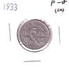 1933 Canada 5-cents F-VF (F15) Scratched, corrosion, or impaired