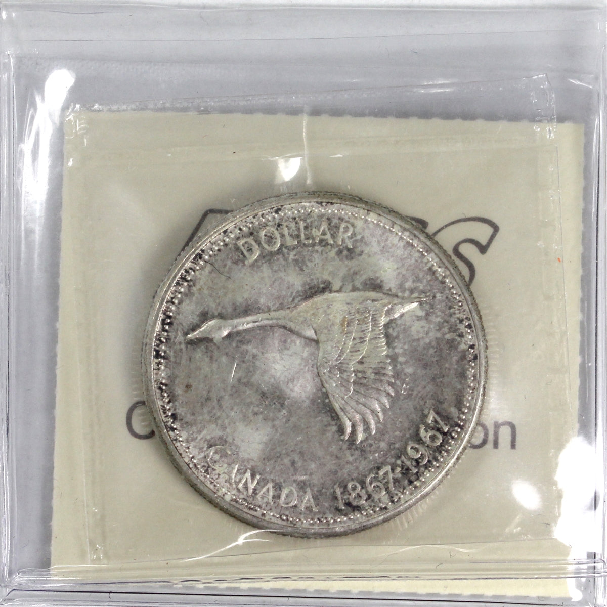 1967 Canada Dollar ICCS Certified MS65 (Lightly toned)