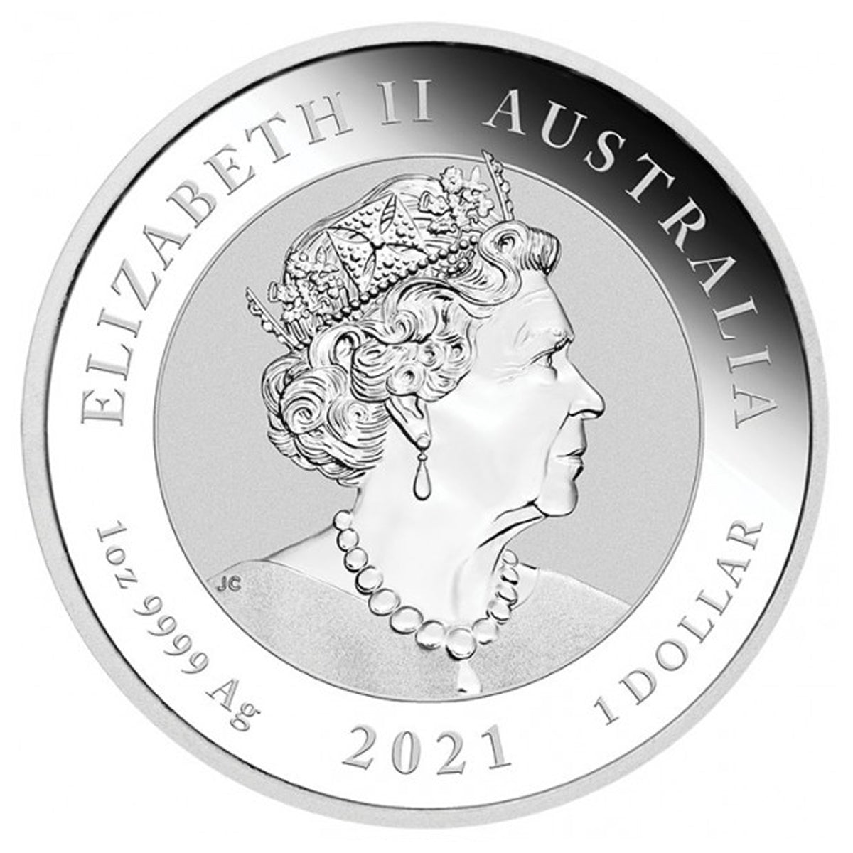 2021 Australia $1 Myths & Legends: Dragon 1oz .9999 Silver (No Tax) Capsule Scr