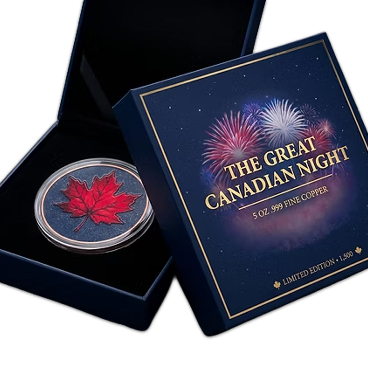 The Great Canadian Night 5oz. AVDP .999 Fine Copper Medal
