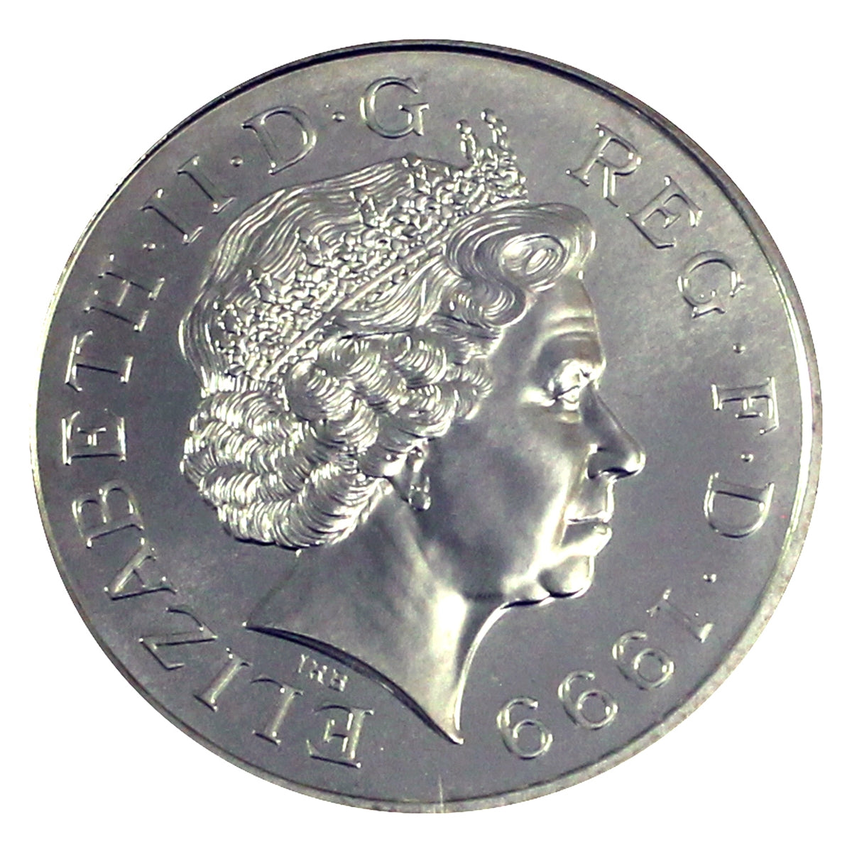 Great Britain 1999 Princess Diana 5-pound Memorial Coin in Folder (Impaired)