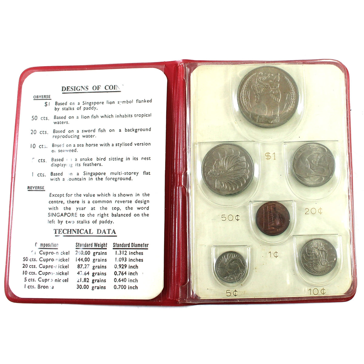 Singapore 1967 Mint Set in Folder (Some toning & corrosion)
