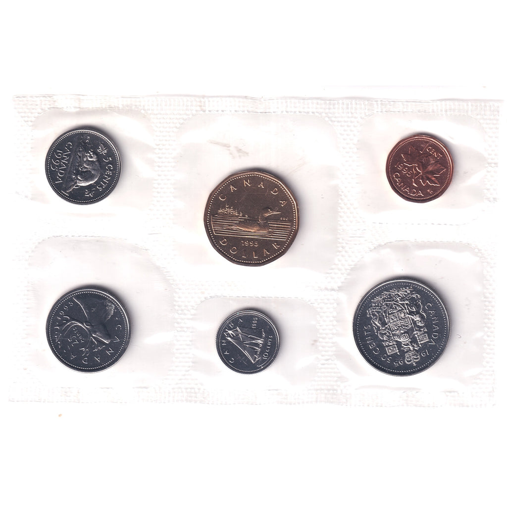 1995 Canada Proof Like Set Issued by the RCM (Set in pliofilm only)
