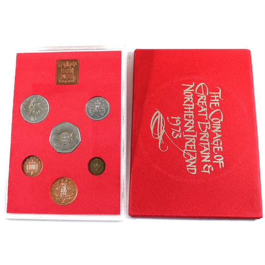 1973 Great Britain & Northern Ireland 6-coin Mint Set with Medallion (Toned)
