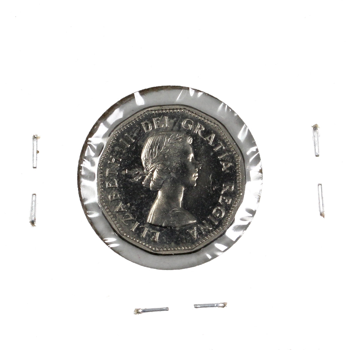 1959 Canada 5-cents Proof Like (Scratched, toned, or impaired)