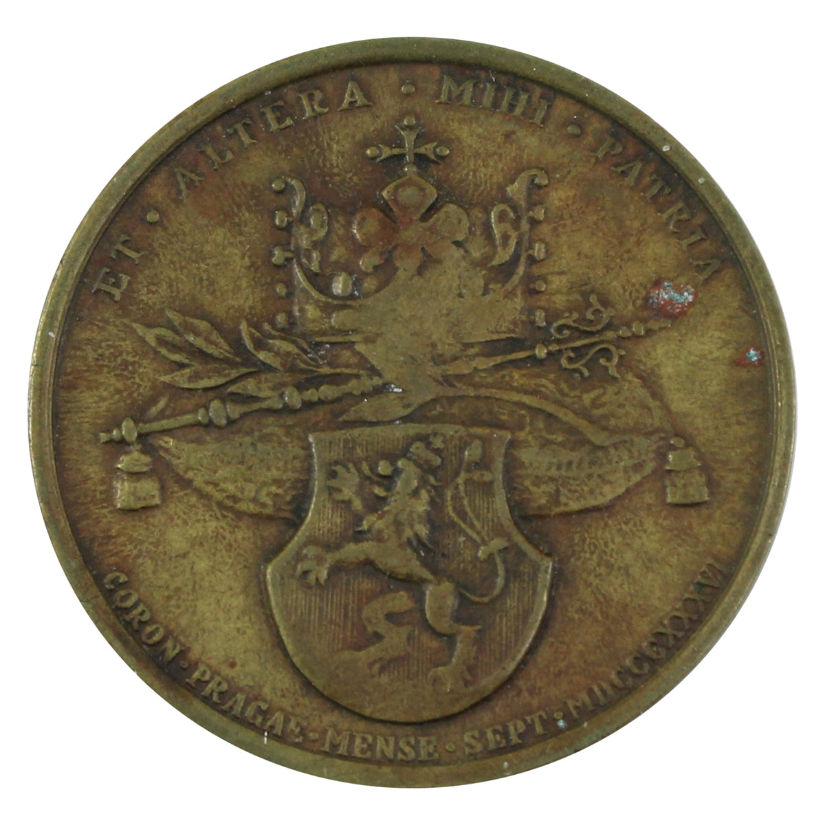 1836 (or Replica) Coronation of Maria Anna Augusta & Ferdinand I of Bohemia Medallion