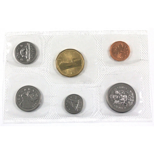 1996 Canada Proof Like Set issued by the RCM (includes set in pliofilm only)