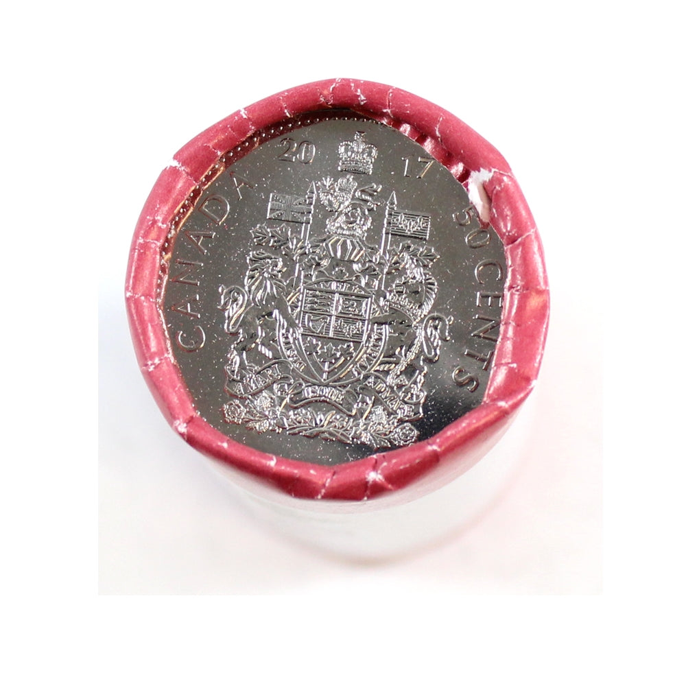 2017 Canada 50-cent Coat of Arms Special Wrap Roll of 25pcs