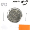 1942 Nickel Canada 5-cents EF-AU (EF45) Scratched, nicks, or impaired