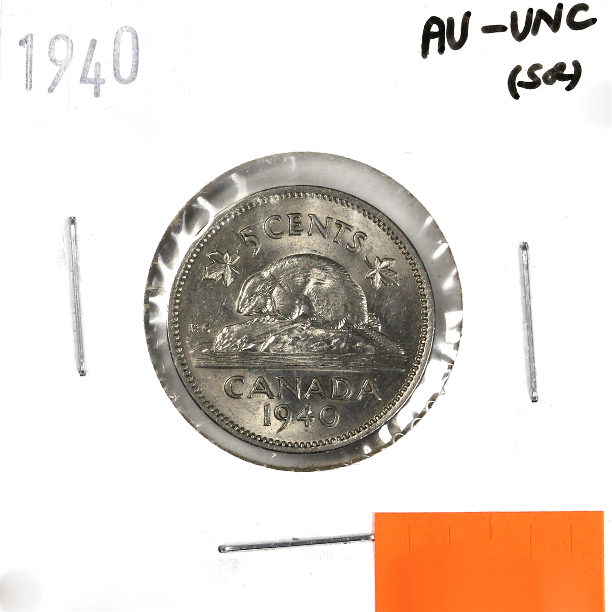 1940 Canada 5-cents AU-UNC (AU55) Scratched