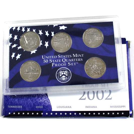 2002 S USA Mint 50 State Quarters Proof Set (See Desc.)