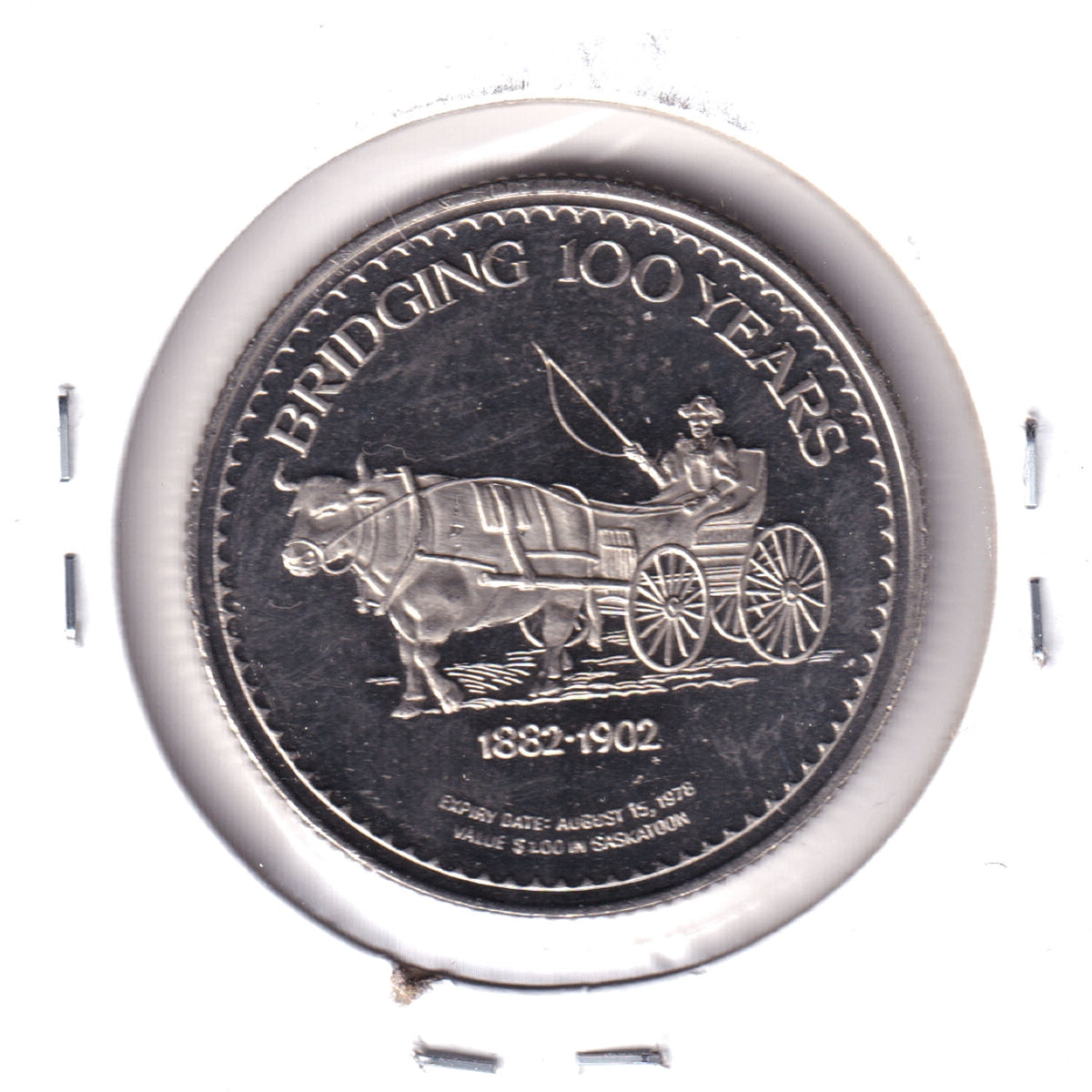 1882-1982 Saskatoon Saskatchewan Trade Dollar Token - Centennial
