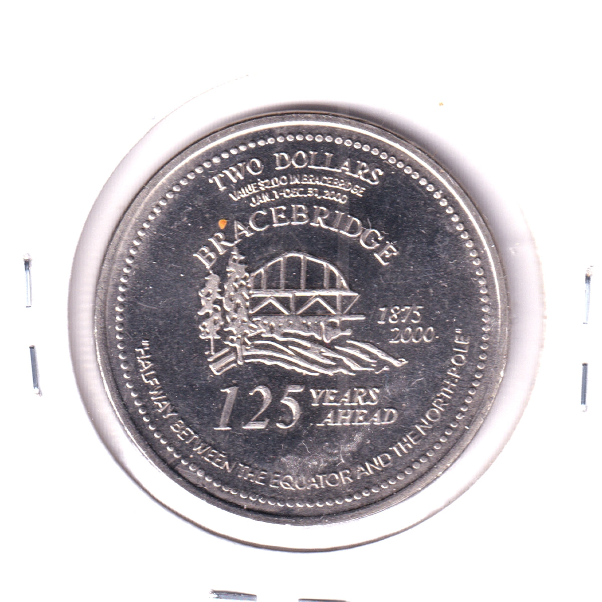 Santa's Village, Bracebridge, Ontario, 2000 $2 Trade Dollar