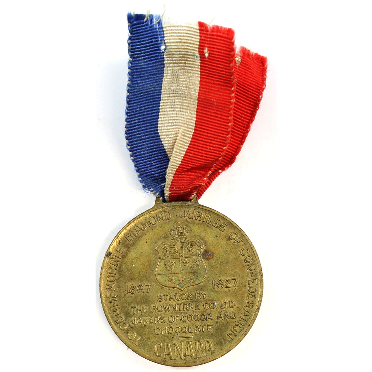 1867-1927 Canada King George V & Queen Mary Diamond Jubilee of Confederation Medal