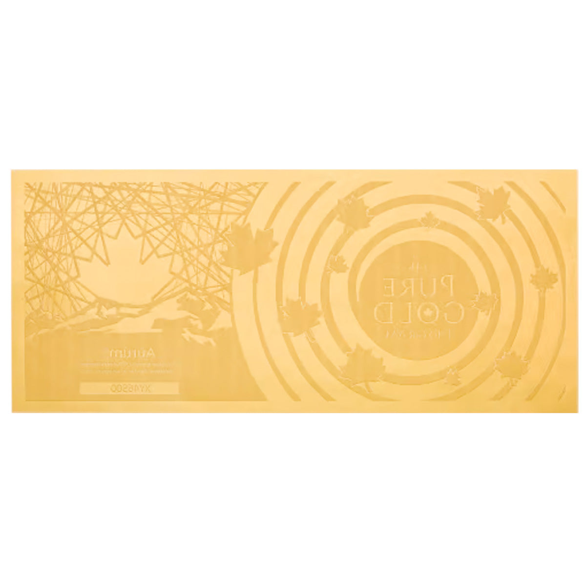 Maple Leaf Aurum 1/10g 24K .999 Gold Wafer Note (No Tax)