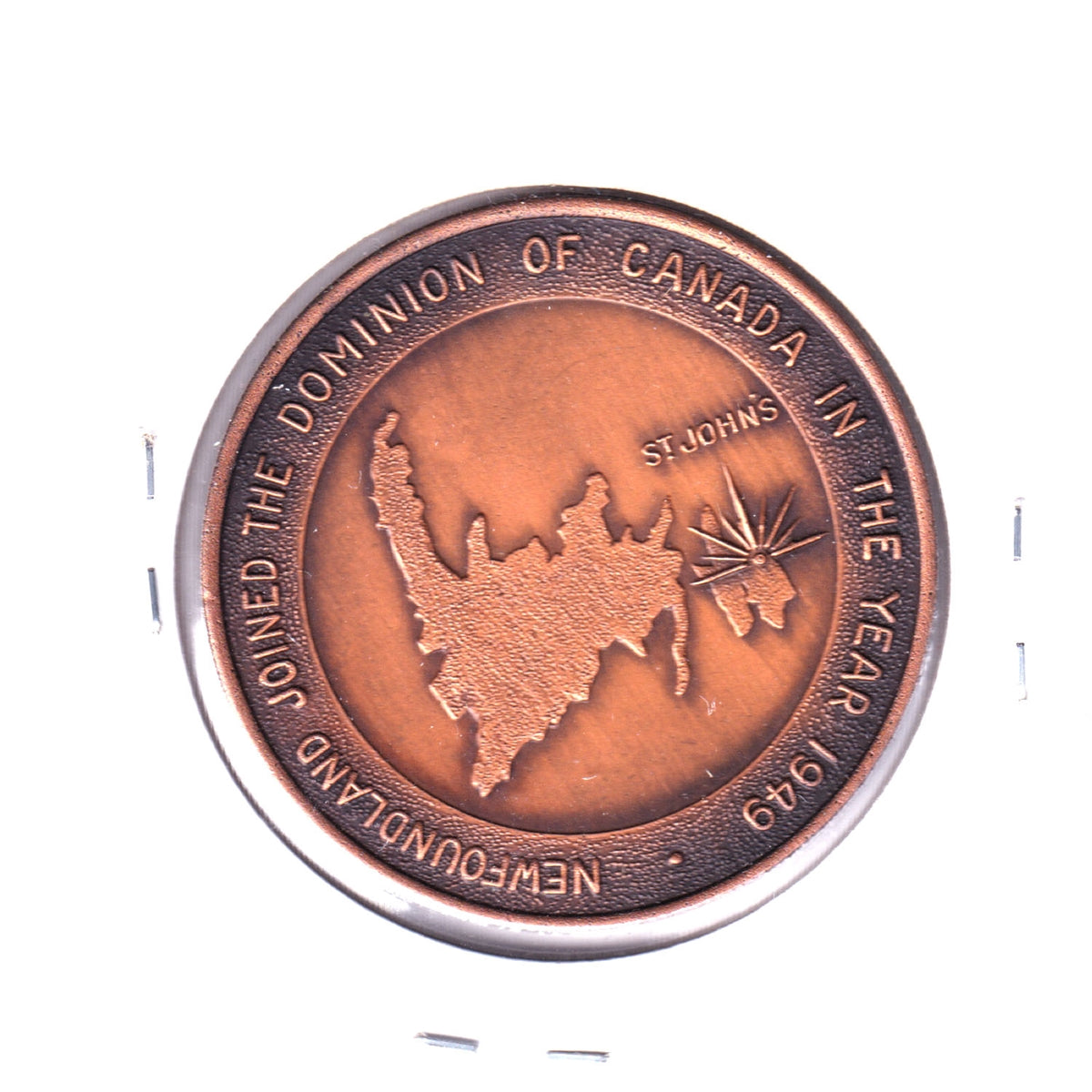 Newfoundland Joined the Dominion of Canada in the Year 1949 Medallion, Undated