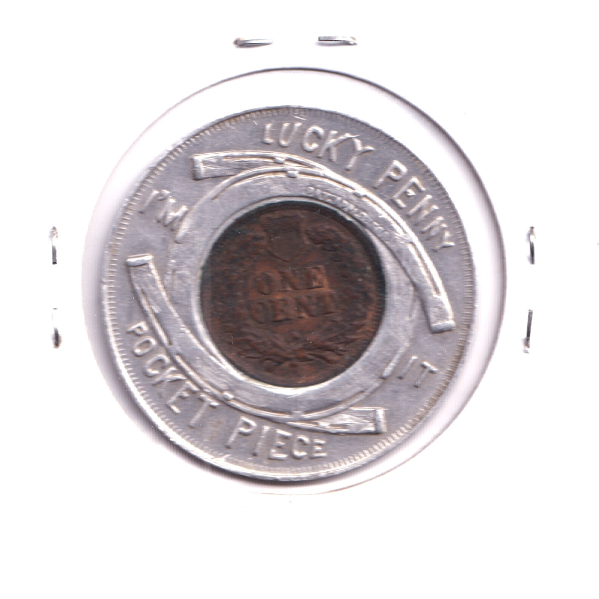 1901 Pan-American Exposition, Buffalo, N.Y., Medallion with Encased 1-Cent