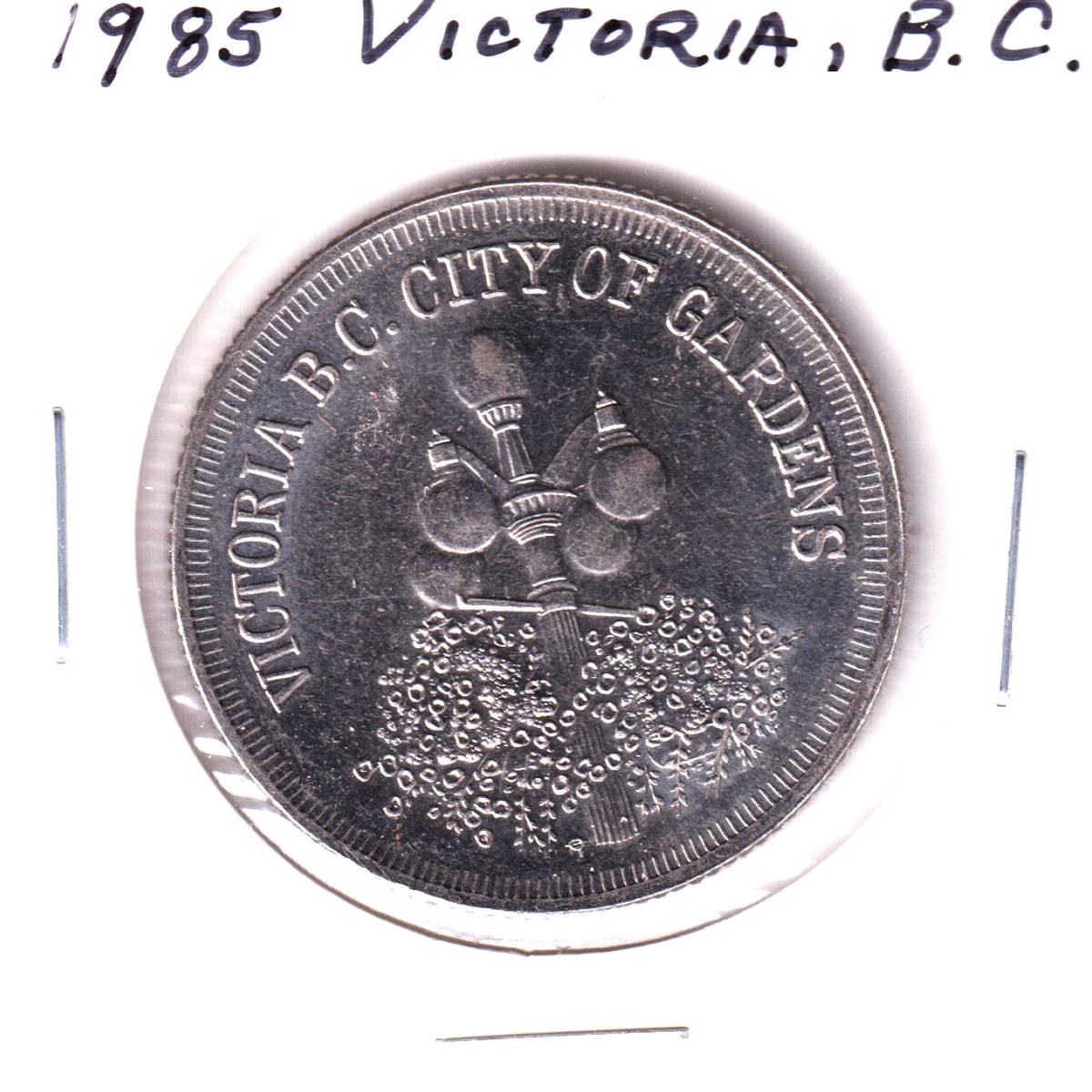 1985 Victoria, BC, Trade Dollar Token: "Northwest America" Ship