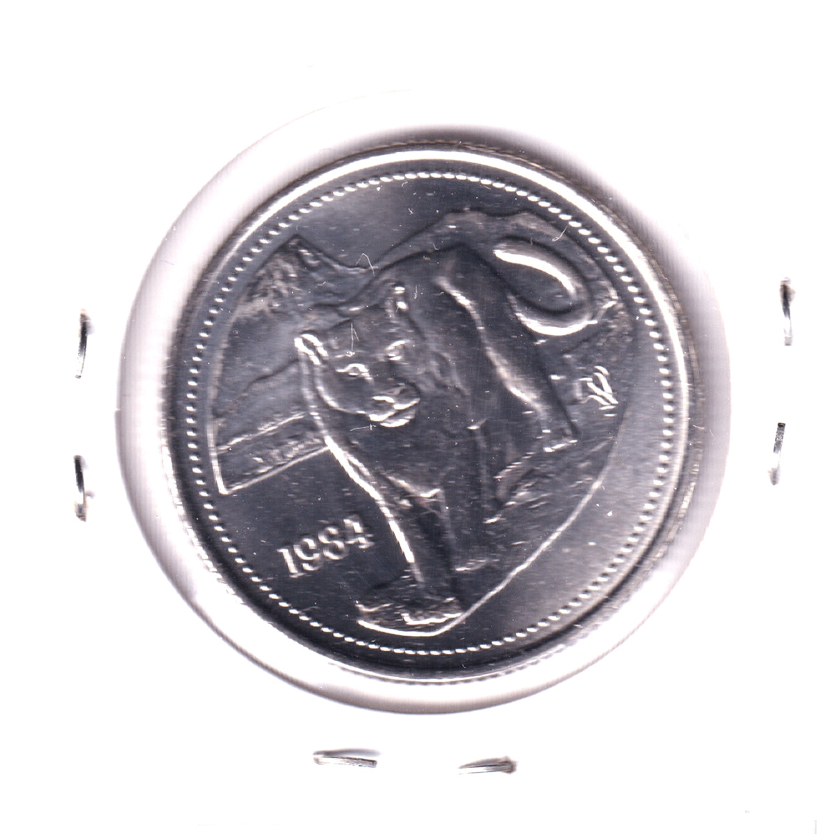 1984 Jasper, Alberta, Souvenir Dollar - Cougar
