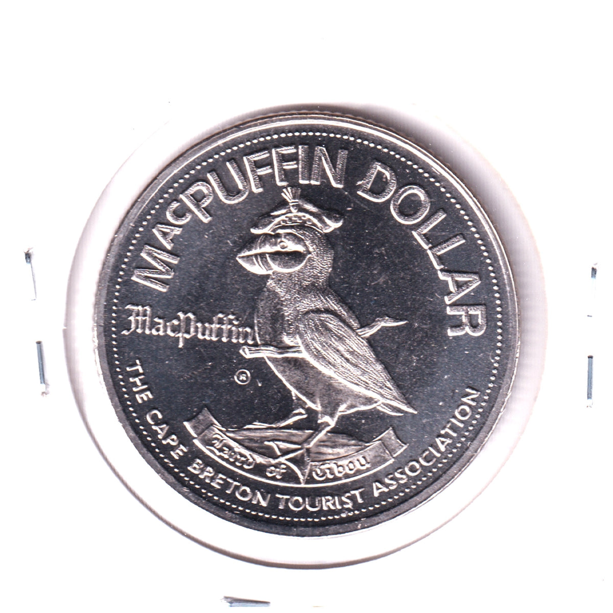 Cape Breton, Nova Scotia, 1984 MacPuffin Dollar - Silver Dart 75th Anniversary