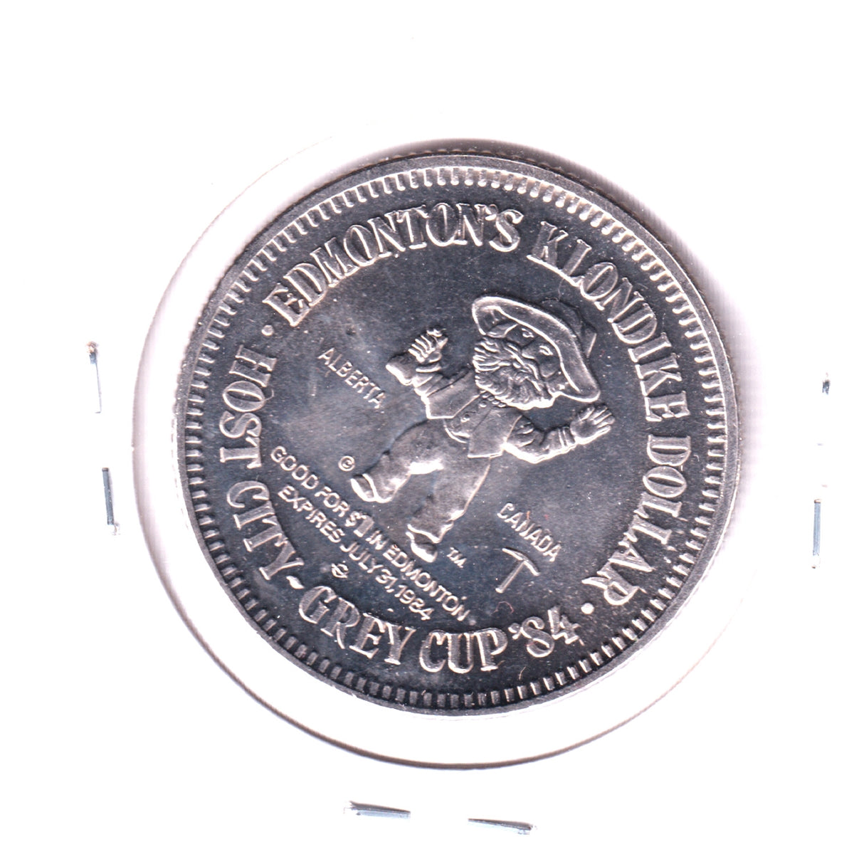 1984 Edmonton, Alberta, Trade Dollar Token: Sourdough River Rafting