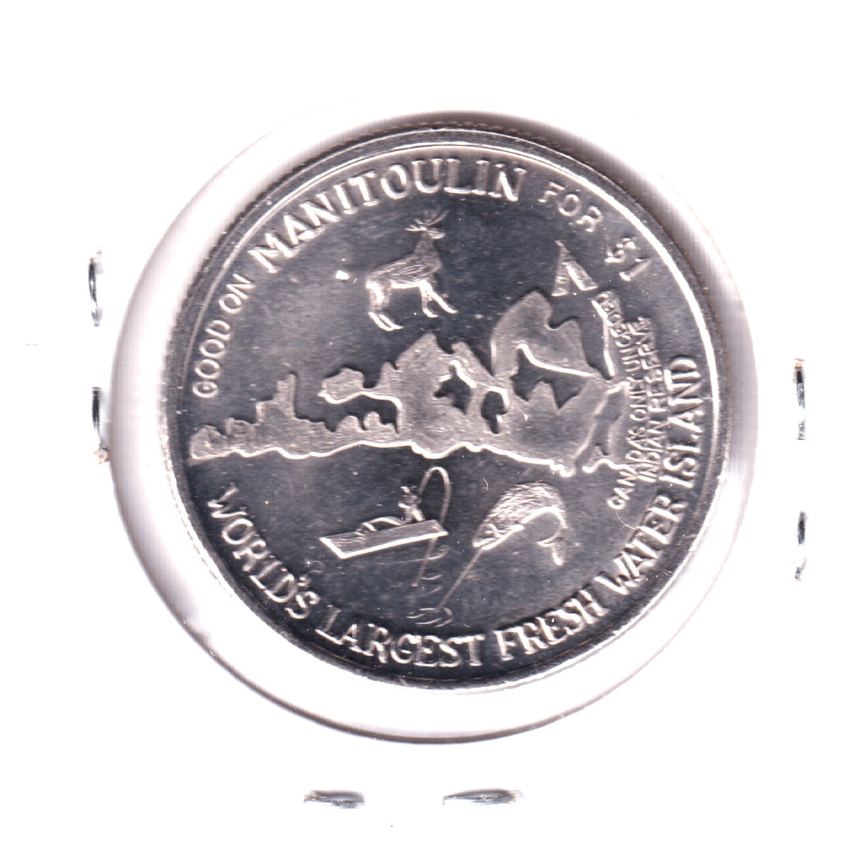 1982 Manitoulin Island Haweater Dollar Trade Token: S.S. Norisle Marine Museum