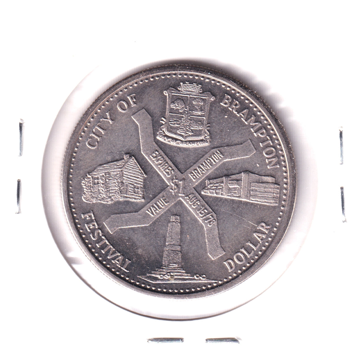 1978 Brampton, Ontario, 16th Annual Flower Festival Dollar Trade Token