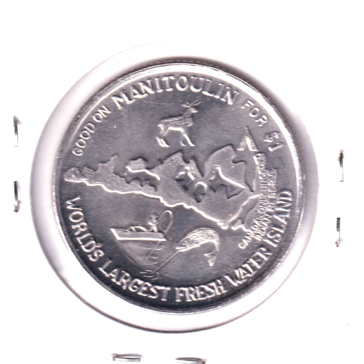 1986 Manitoulin Island, Ontario, Haweater Dollar Trade Token: The Pavilion, Gore Bay