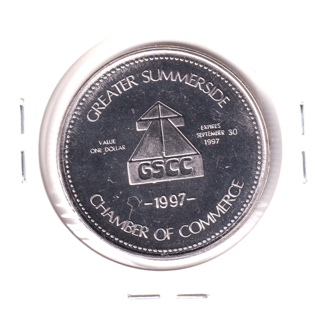 1997 Greater Summerside, PEI, Confederation Bridge Dollar Token