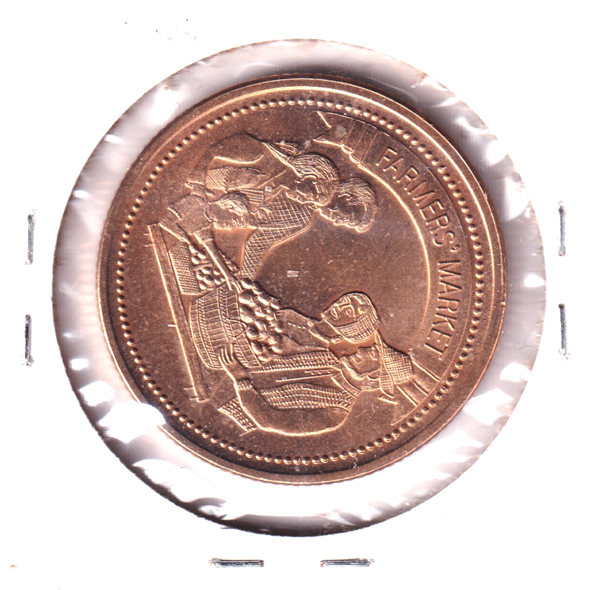 1995 Gold Plated Kitchener-Waterloo Oktoberfest $2 Trade Token: Farmers' Market