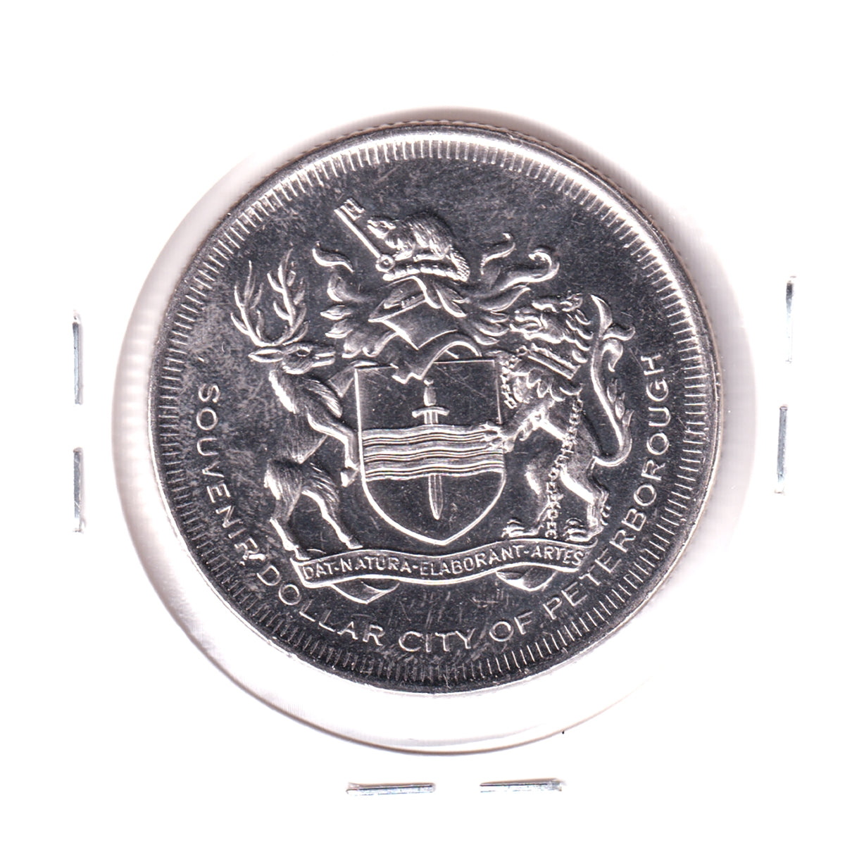 1986 Peterborough, ON, Souvenir Dollar Trade Token: Ontario Summer Games