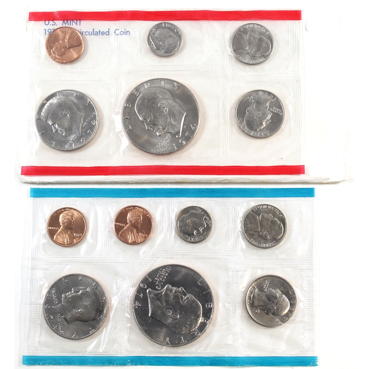 1974 USA P&D Mint Set in Original Packaging (May be lightly toned/cent spots)