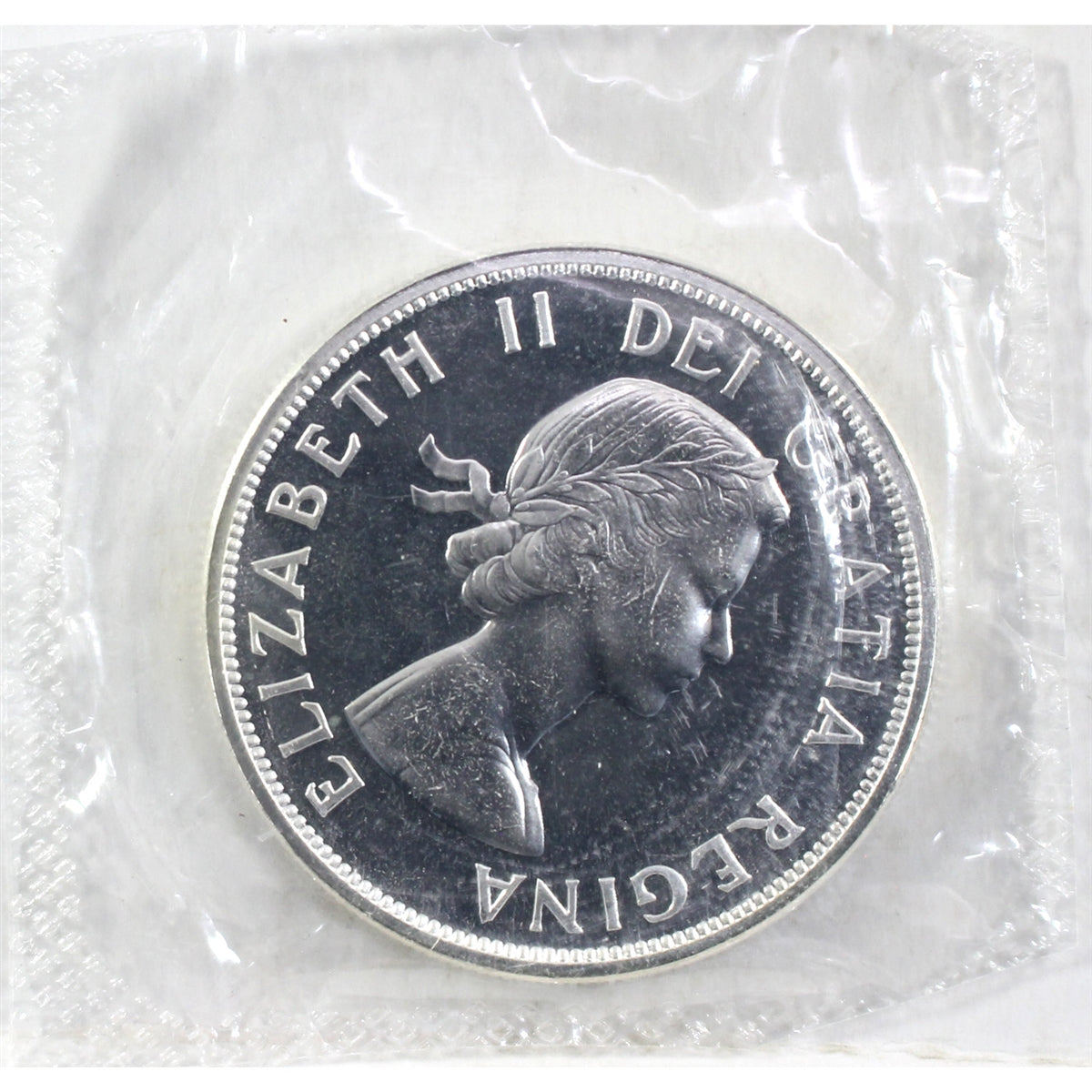 1963 Canada Proof Like Silver Dollar, Sealed (Removed from Set) May be lightly toned