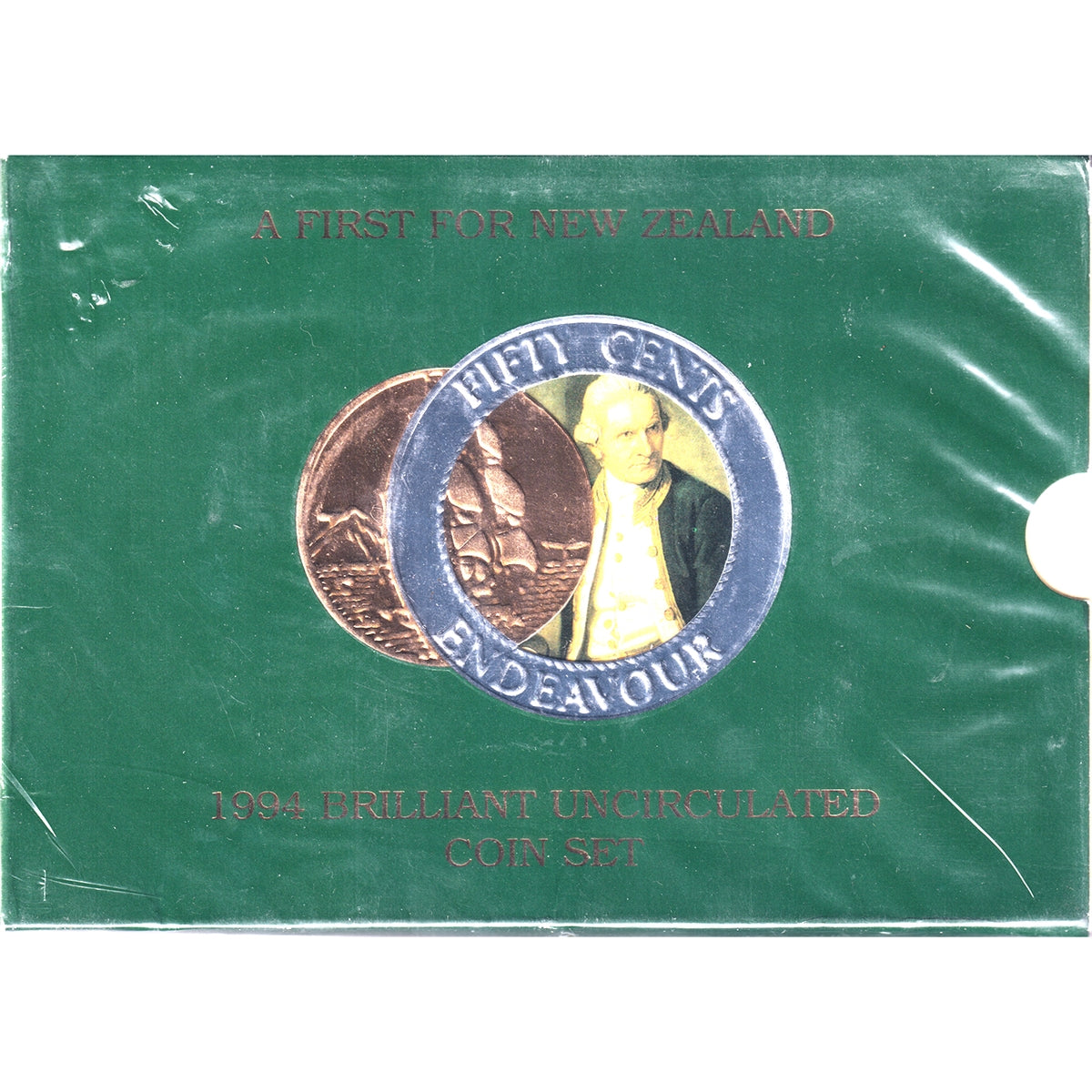 New Zealand 1994 6-coin Brilliant Uncirculated Set: First Bi-metal Coin (Issues)