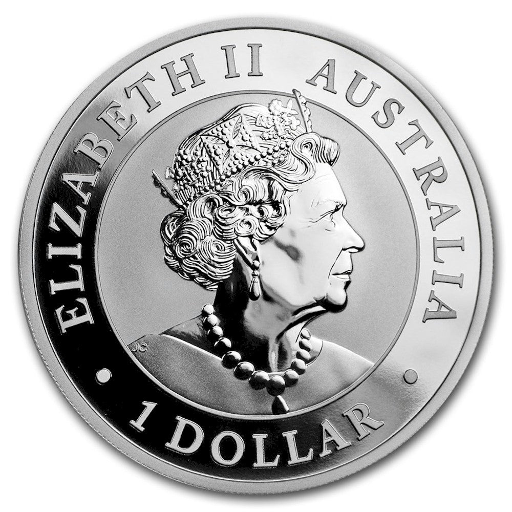 2019 Australia $1 Kookaburra 1oz Fine Silver (No Tax) Capsule Scuffed/Scr