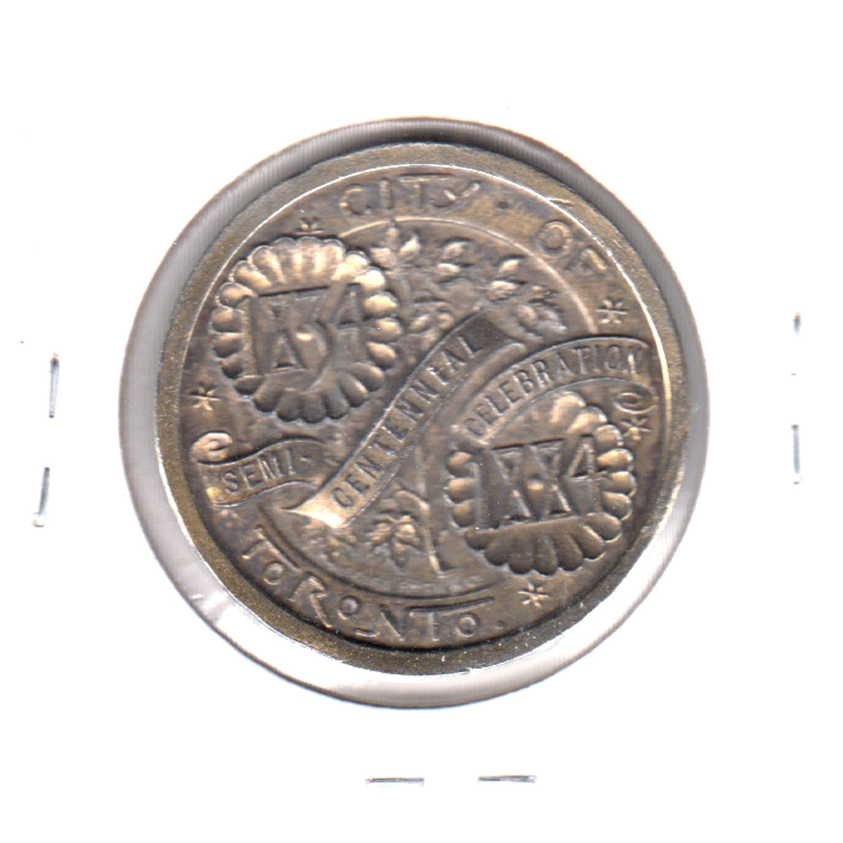 1834-1884 Toronto Semi-Centennial Medallion