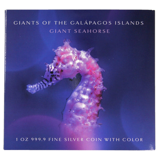 Solomon Islands 2020 $2 Giant Seahorse .9999 Silver in Folder (No Tax) Issues