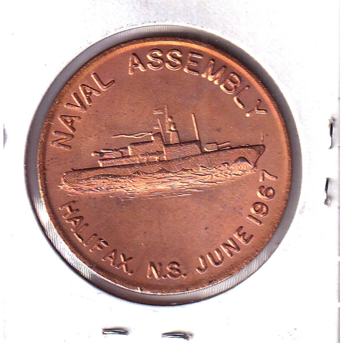 1867-1967 Canada Centennial Naval Assembly in Halifax Medallion