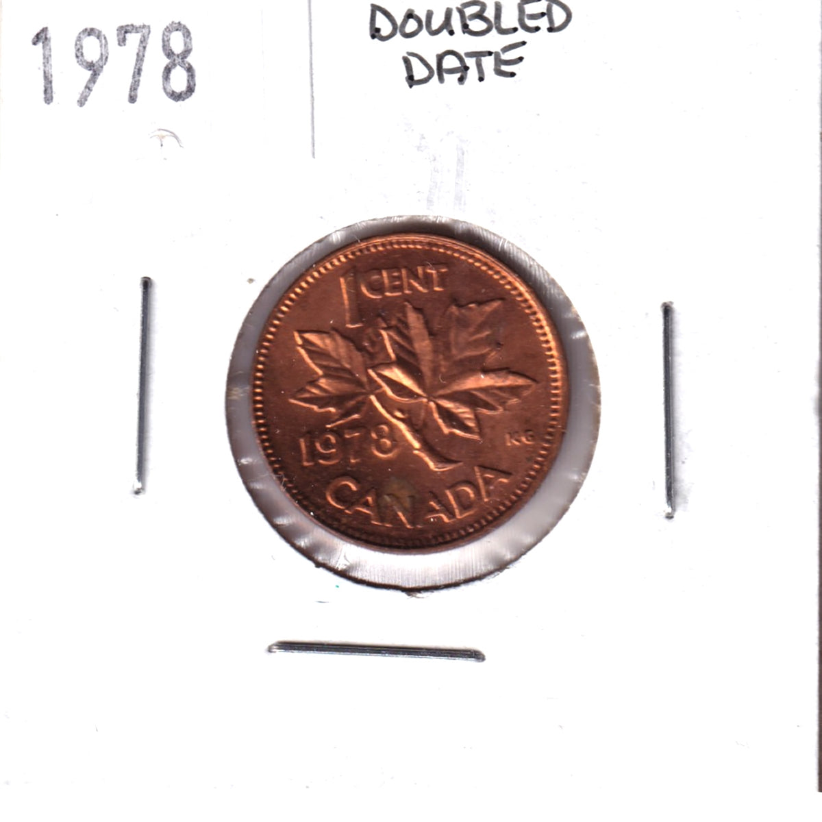 ERROR 1978 Canada 1-cent (Doubled Date)