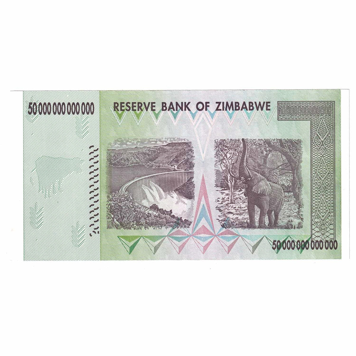 Zimbabwe 50 Trillion Dollar Note UNC+